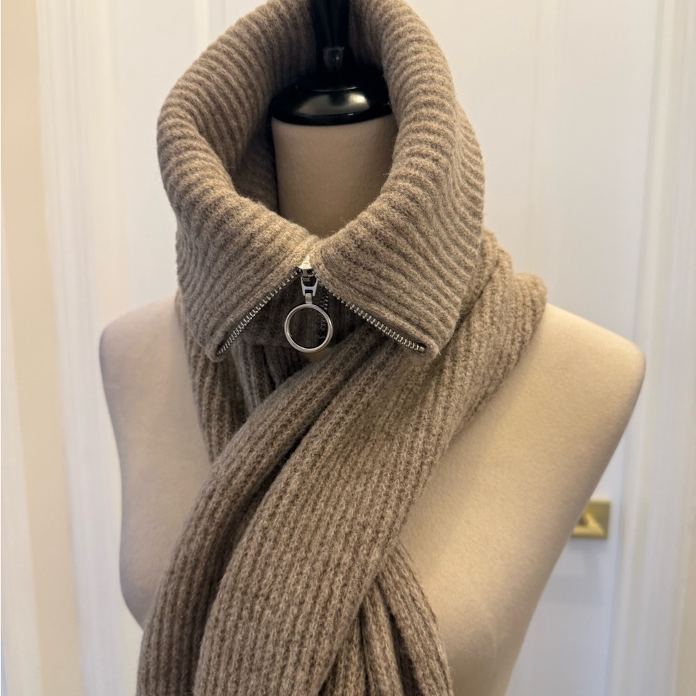 ZARA TURTLENECK SCARF KNIT NWT 3920/001 - Picture 3 of 7